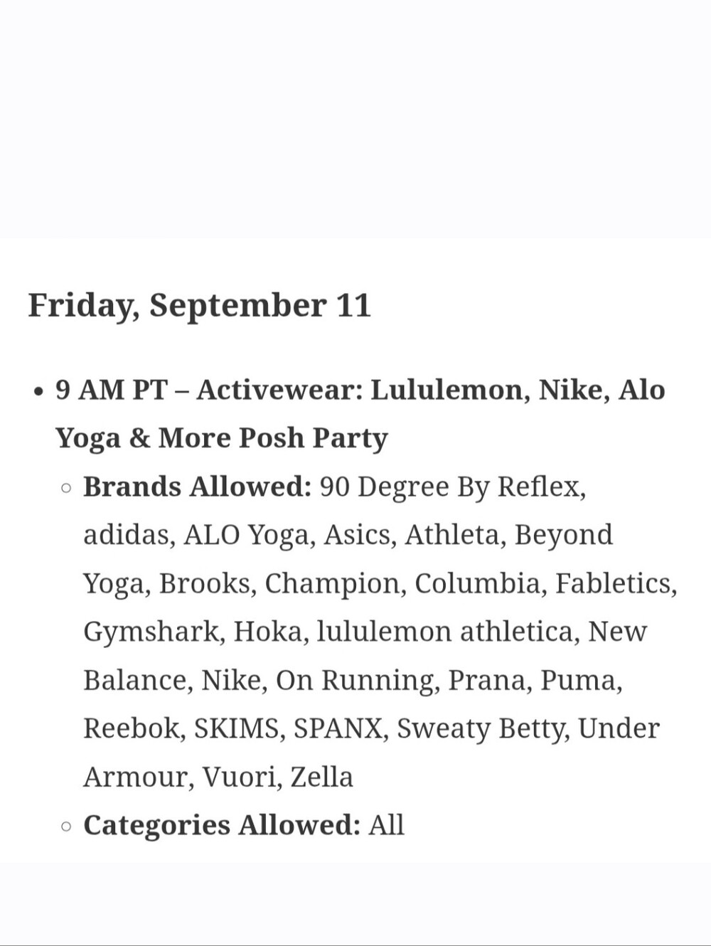 Co-Hosting ACTIVEWEAR BRANDS 9/11 10 AM MDT - Bundle/Tag & Tag PFFs - Picture 3 of 5